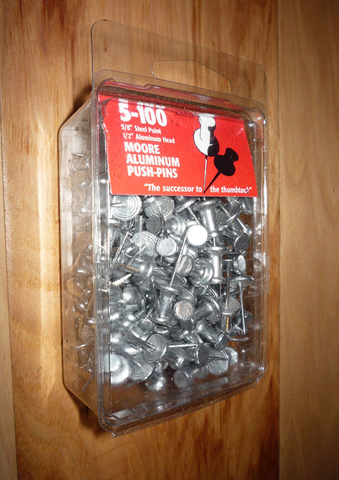 Push Pin Aluminum 100 Box