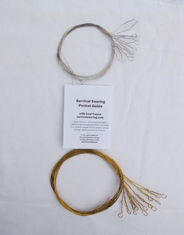 Kit #2 Wire Snares (2 Dozen), with Pocket Guide - Wolf Trapping Supply  Store BC Canada